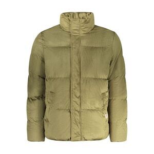 Rifle Polyester Coat with Classic Design Men Green Jackets